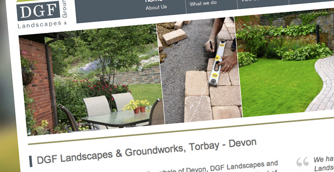 DGF Landscapes - Website Design